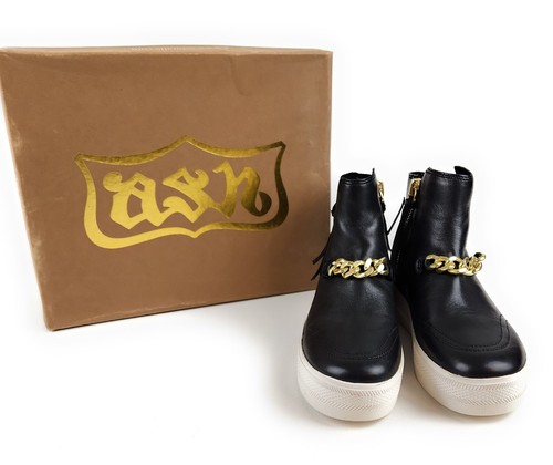 Ash jackie black leather - ash,